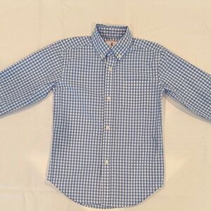 Classic Prep Blue and White Gingham Shirt